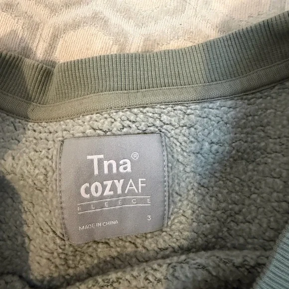 Aritzia Sage Green Crewneck Sweater and matching Shorts - Picture 3 of 3